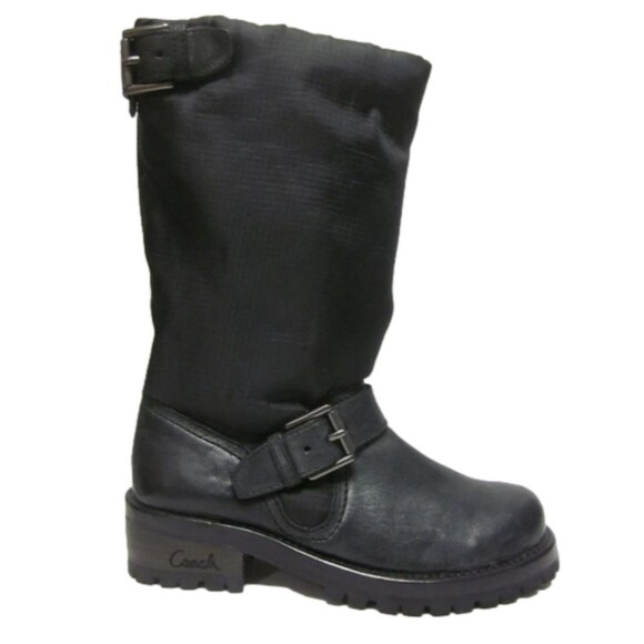 Coach Betsie Black Nylon Insulated Waterproof Winter Boots - Picture 1 of 12